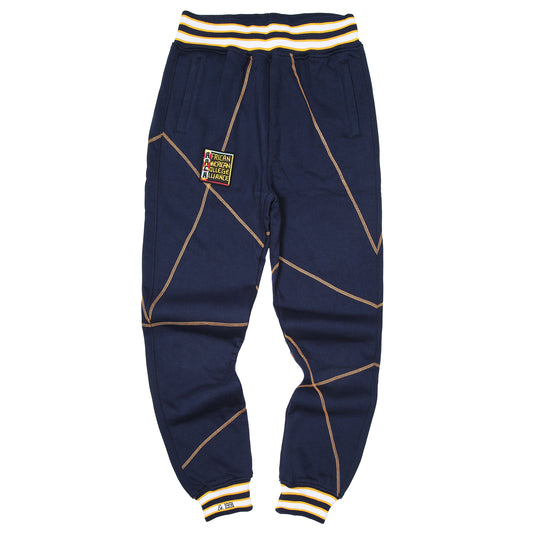 AACA Original '92 "Frankenstein" Stitched Sweatpants Navy/Gold