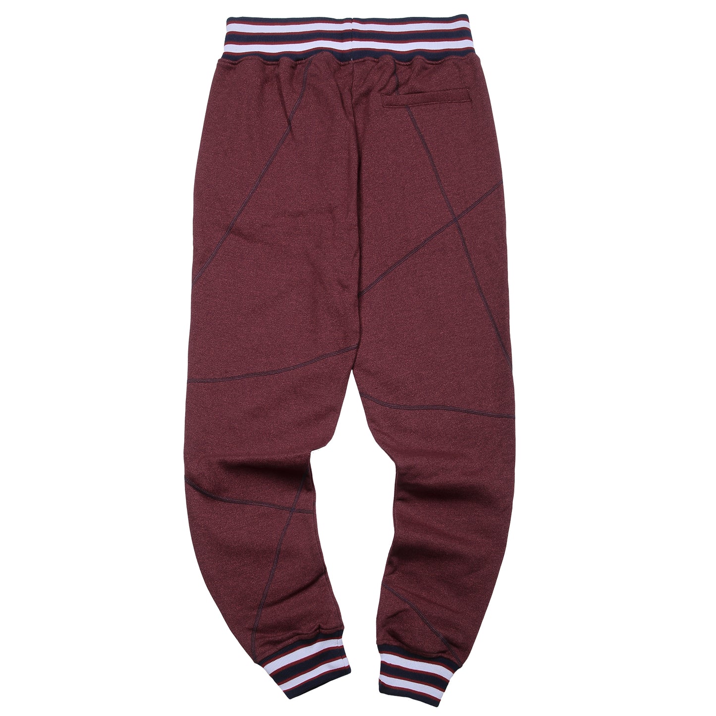 AACA Original '92 "Frankenstein" Stitched Sweatpants Red Heather / Navy