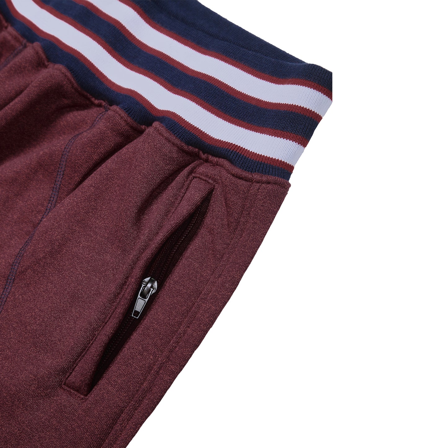 AACA Original '92 "Frankenstein" Stitched Sweatpants Red Heather / Navy