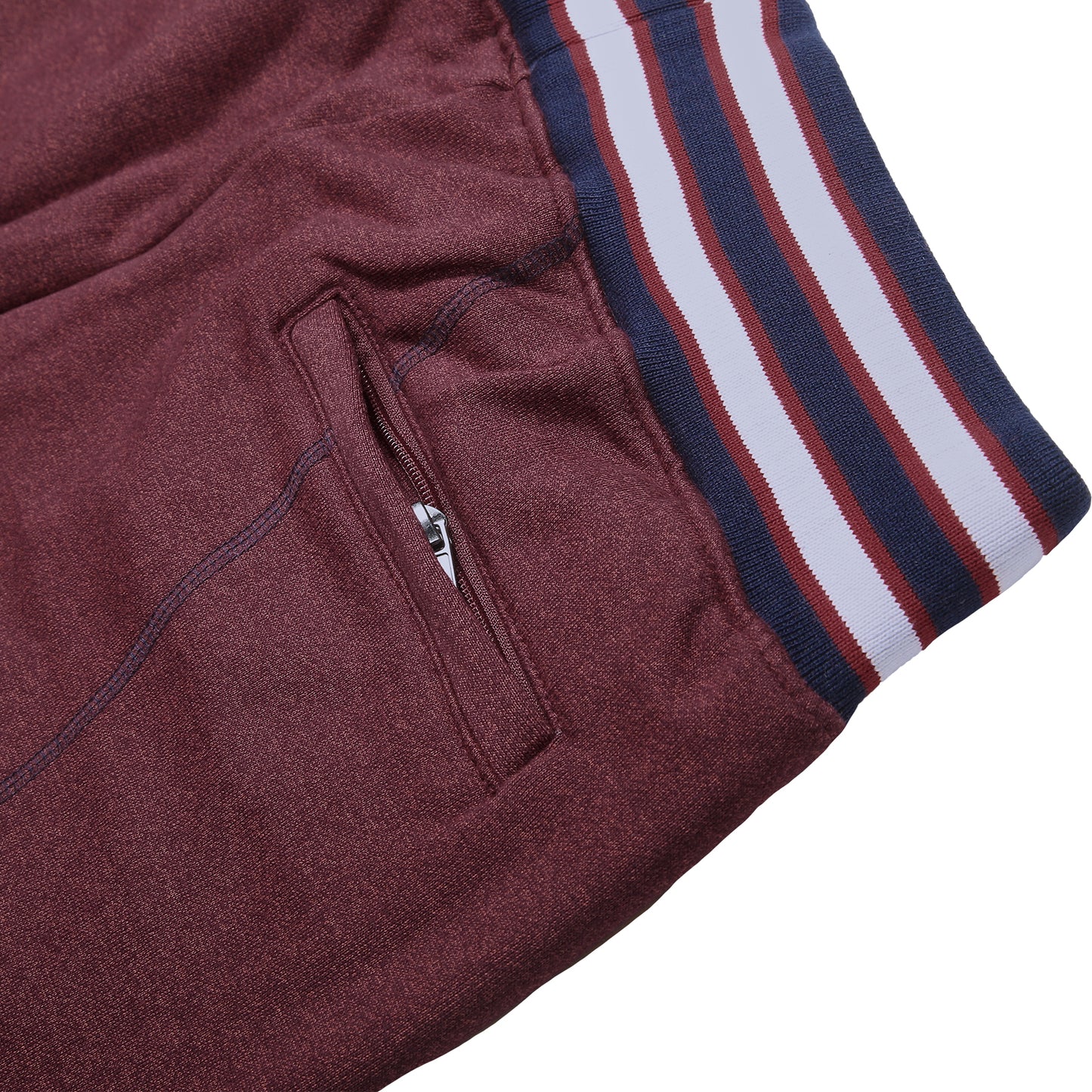 AACA Original '92 "Frankenstein" Stitched Sweatpants Red Heather / Navy