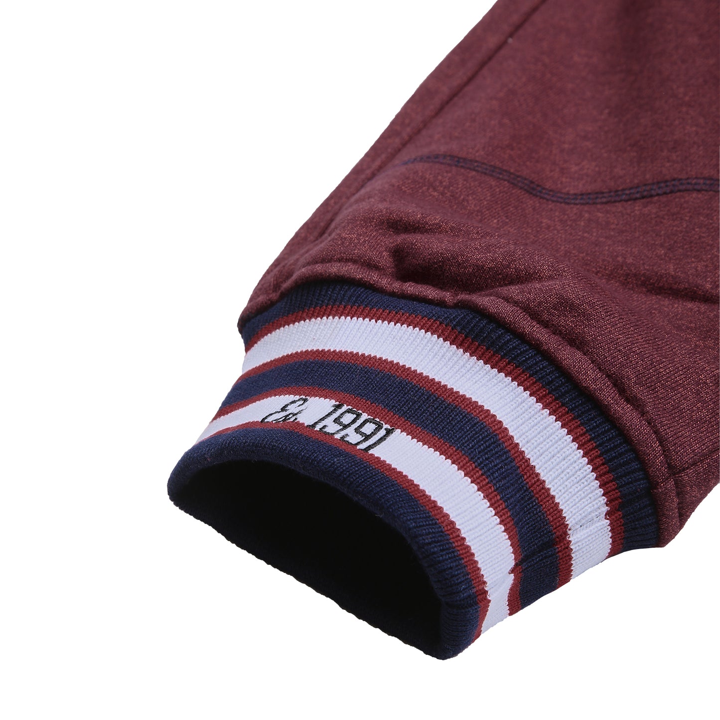 AACA Original '92 "Frankenstein" Stitched Sweatpants Red Heather / Navy