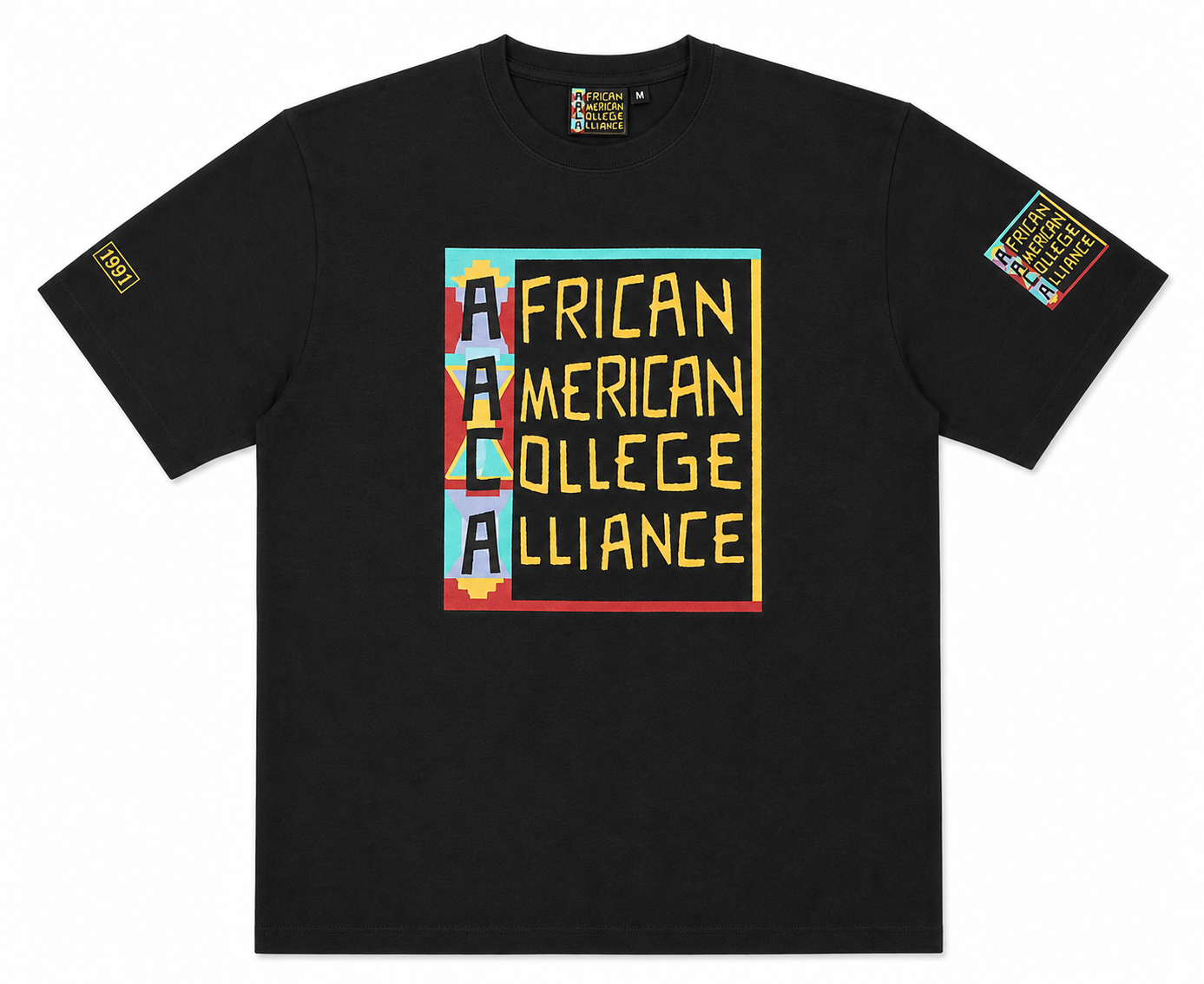 AACA Classic 91 T-Shirt Black tee-ai-flatlay white background product image