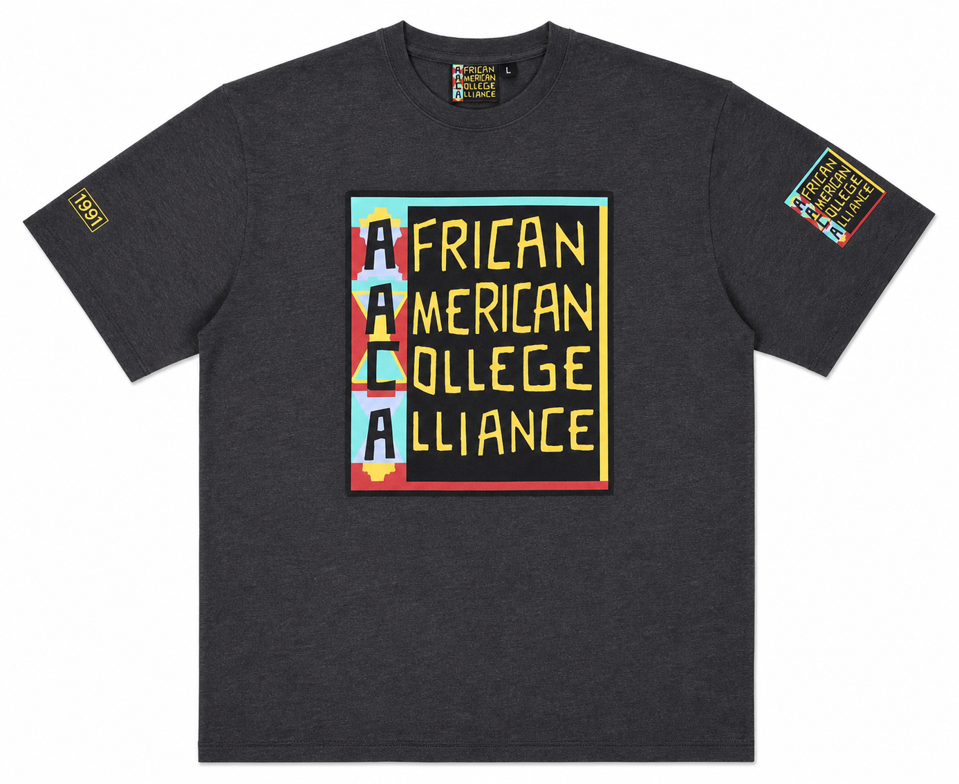 AACA Classic 91 T-Shirt Charcoal tee-ai-flatlay white background product image