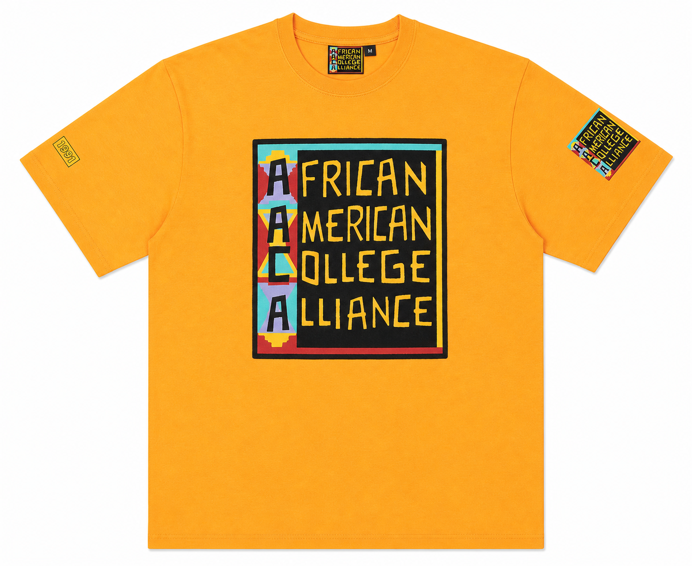 AACA Classic 91 T-Shirt Gold tee-ai-flatlay white background product image