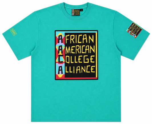AACA Classic 91 T-Shirt Teal tee-ai-flatlay white background product image