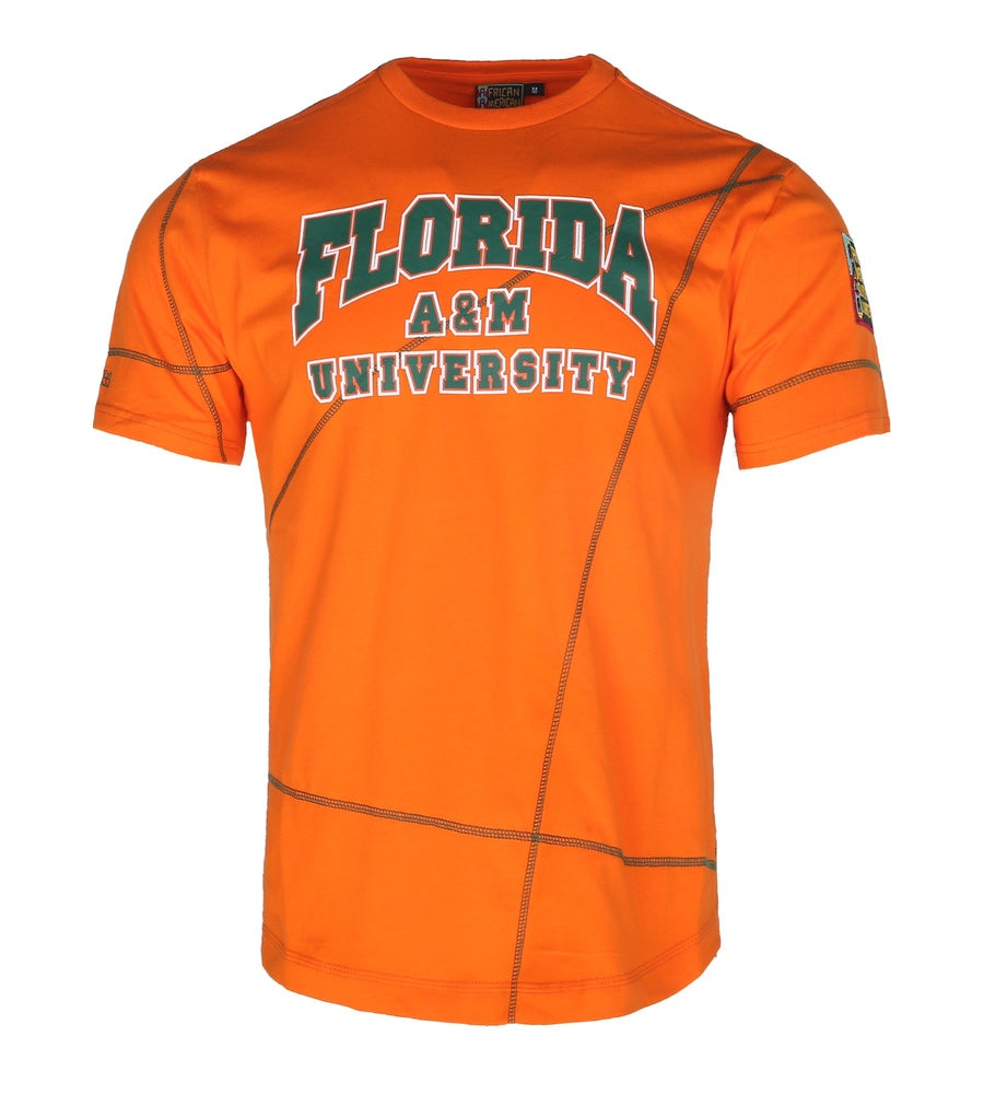 Florida A&M  University Originals' AACA Classic T-Shirt Orange / Green tee white background product image