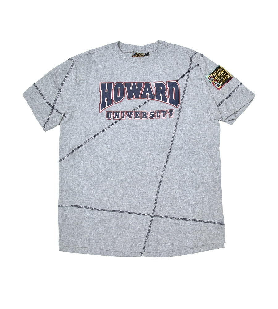 Howard University Originals' AACA Classic T-Shirt MDH. Grey / Navy tee white background product image