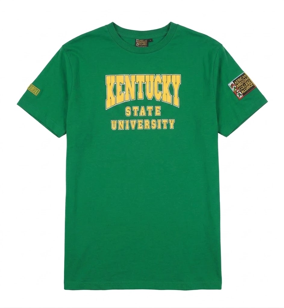 Kentucky State University AACA Classic 91 T-Shirt Green tee-user-ai white background product image