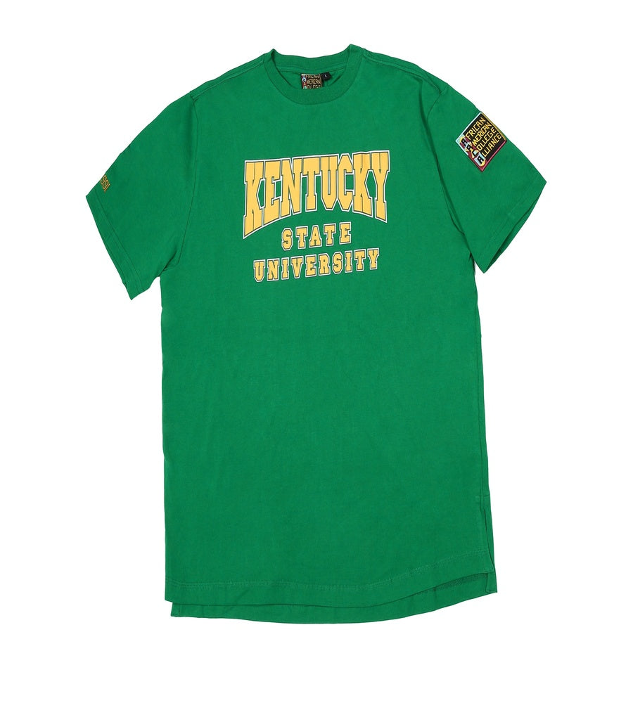 Kentucky State University AACA Classic 91 T-Shirt Green corrected tee white background product image