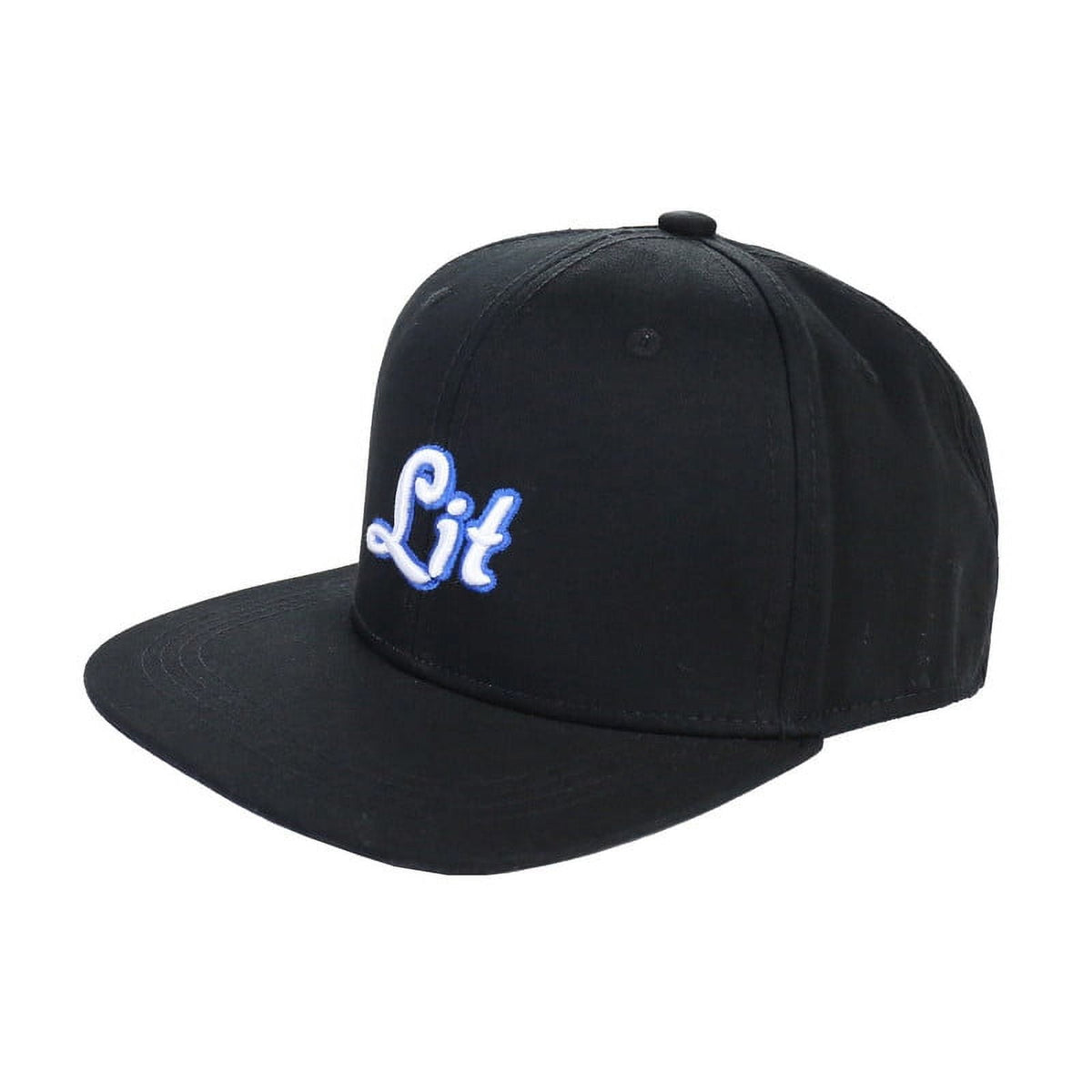 LIT Embroidered Cap — Black