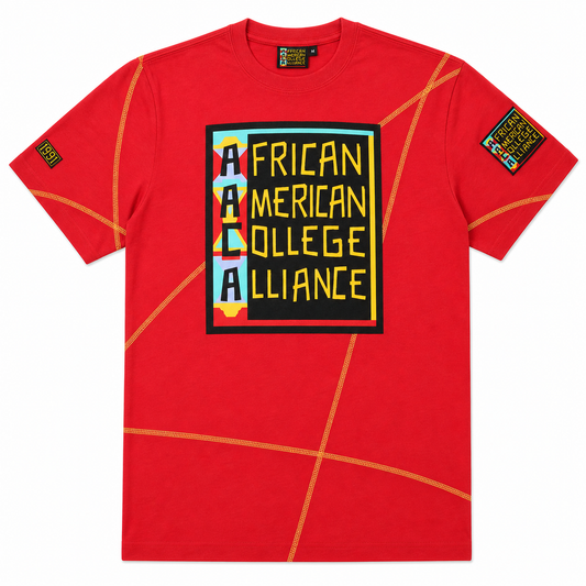 Originals' AACA Classic T-Shirt Red / Gold tee-ai-flatlay white background product image