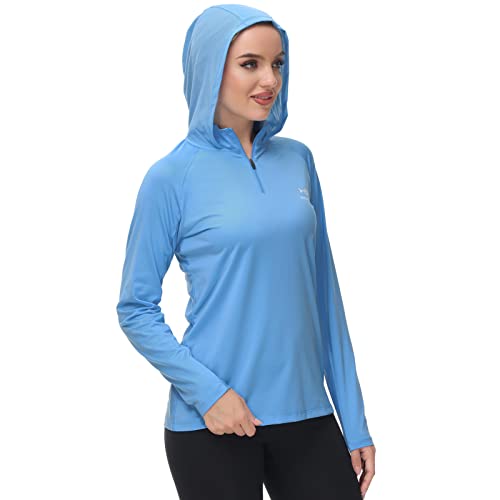 BASSDASH Women’s UPF 50+ Performance Hoodie Long Sleeve UV Fishing Hiking Shirt