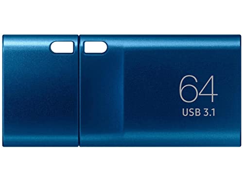 SAMSUNG Type-C™ USB Flash Drive, 64GB, Transfers 4GB Files in 15 Secs w/ Up to 300MB/s 3.13 Read Speeds, Compatible w/ USB 3.0 / 2.0, Waterproof, 2022