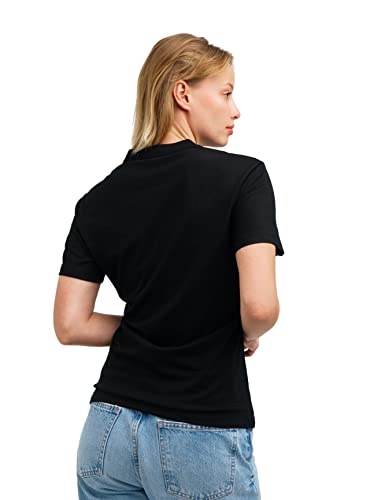 Merino.tech Merino Wool T Shirt Women - 100% Merino Wool Base Layer Women Short Sleeve Tee (Solid Black, Small)