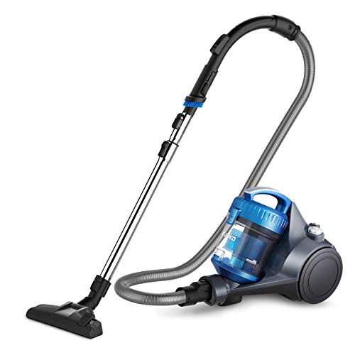 Eureka WhirlWind Bagless Canister Vacuum Cleaner, Lightweight Vac for Carpets and Hard Floors, Blue