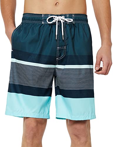 KAILUA SURF Mens Swim Trunks Long, Quick Dry Mens Boardshorts, 9 Inches Inseam Mens Bathing Suits with Mesh Lining