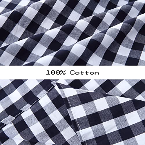 Plaid Button Down Shirts for Men Long Sleeve Shirts Casual Shirts for Men Work Shirts Flannel Shirts for Men Cotton Shirt