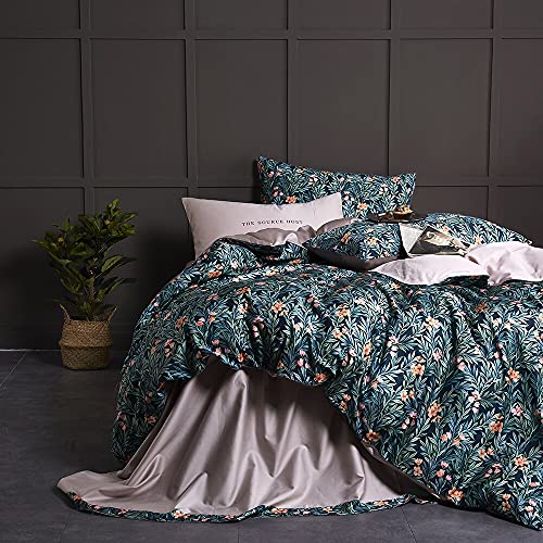 Cupocupa Duvet Cover Set;Duvet Cover Queen/King/Twin Bedding Set Fluffy Boho Duvet Cover Set Paisley Floral Bedding Collection Duvet Cover with Pillowcases