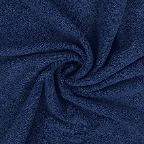 Utopia Towels - Luxurious Jumbo Bath Sheet 2 Piece - 600 GSM 100% Ring Spun Cotton Highly Absorbent and Quick Dry Extra Large Bath Towel - Super Soft Hotel Quality Towel (35 x 70 Inches, Navy)